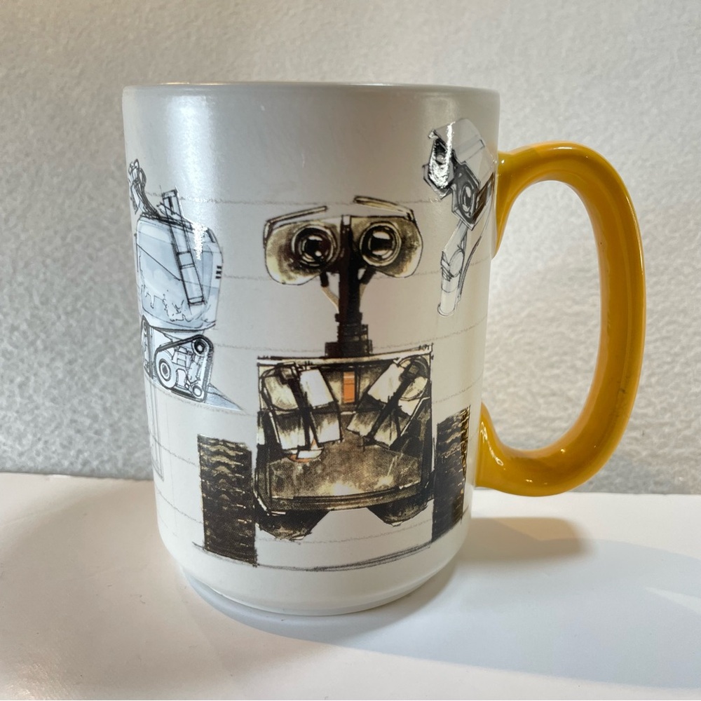 Official Disney Store Wall-E Concept Mug Art of Pixar Sketch Ceramic